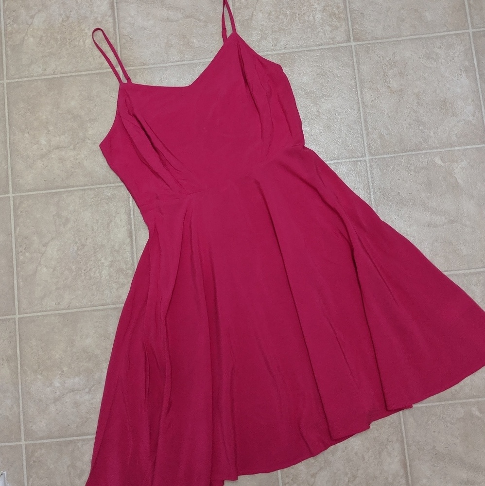 NWT Magenta Pink Fit and Flare Dress Size M